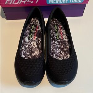 Skechers Women's Black Flats with Memory Foam
